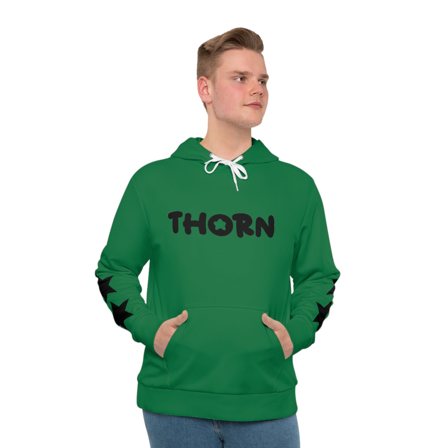 Green star hoodie