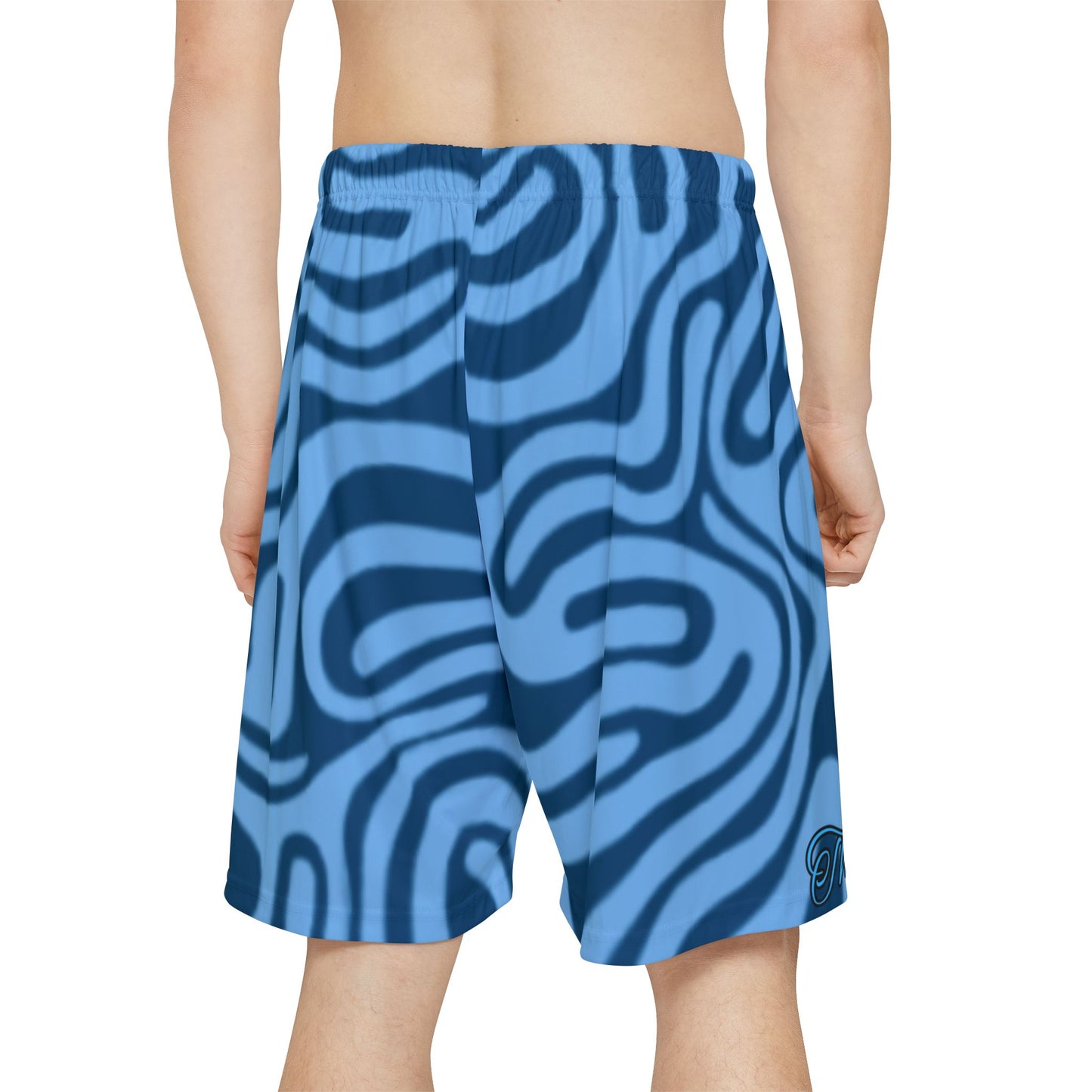 Dark and Light Blue Patter Thorn Shorts