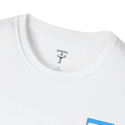 Blue and black lacrosse T shirt