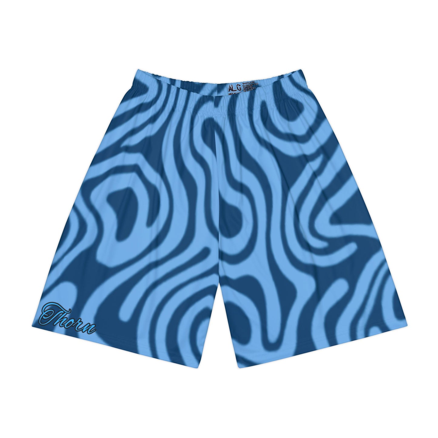 Dark and Light Blue Patter Thorn Shorts