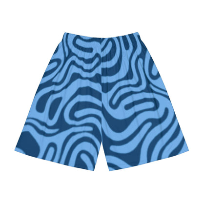 Dark and Light Blue Patter Thorn Shorts