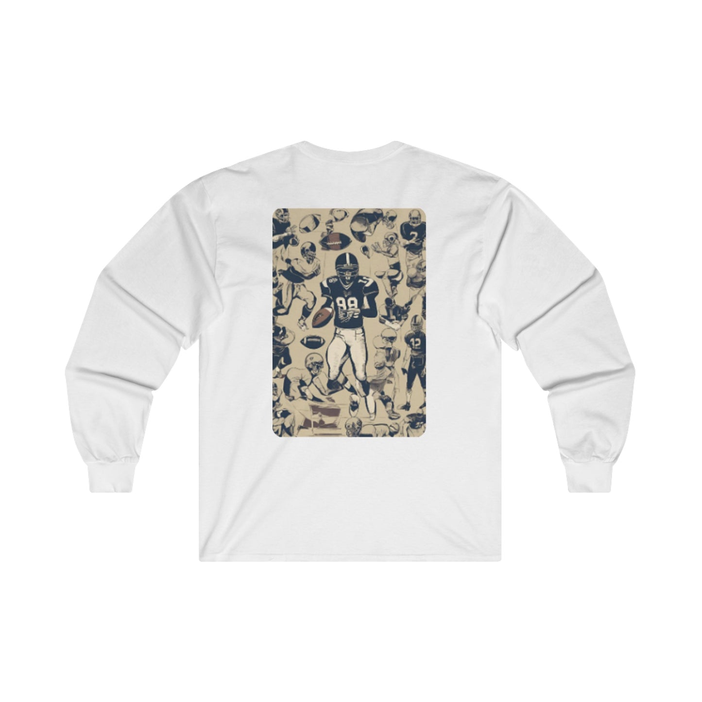 American Football Cotton Long Sleeve Tee