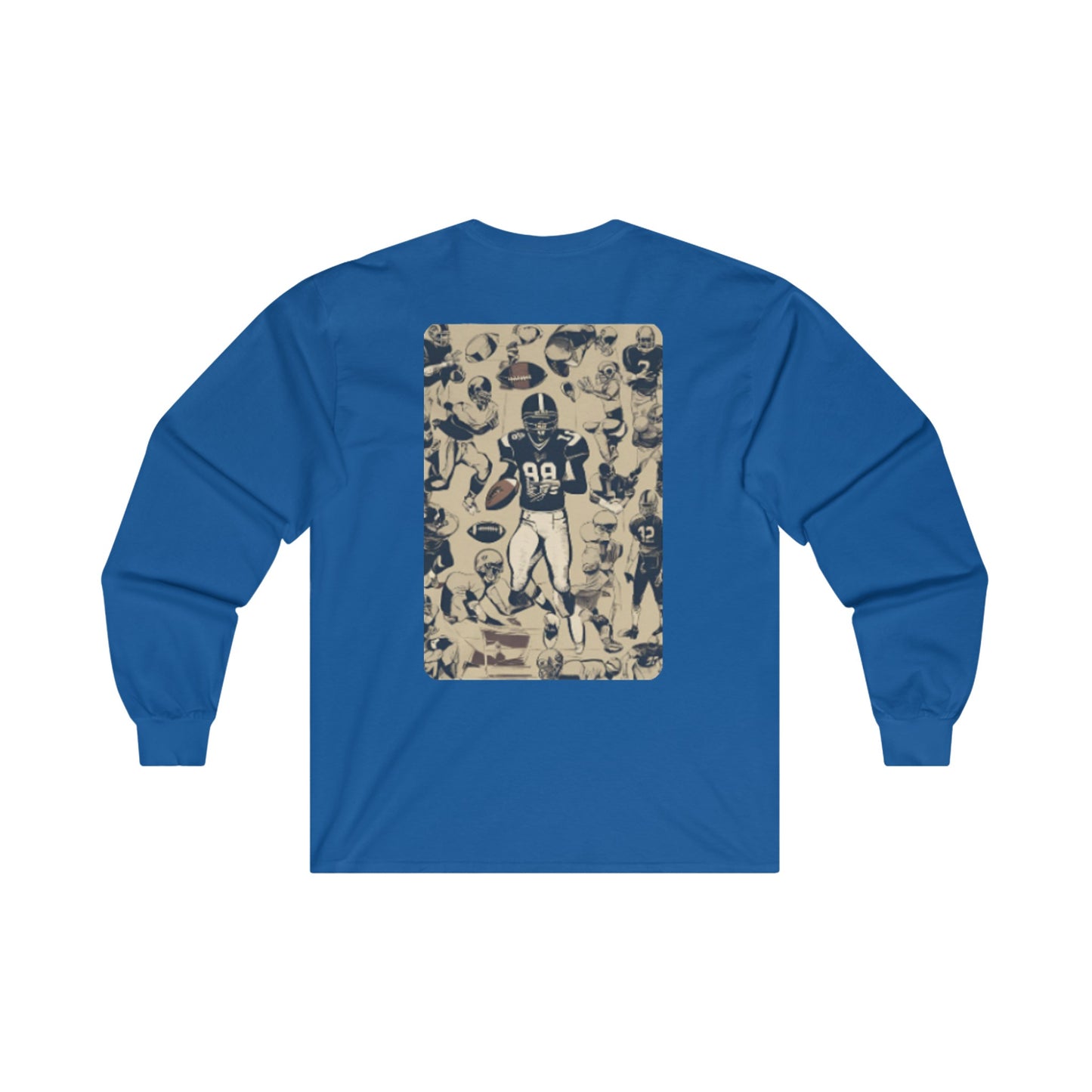 American Football Cotton Long Sleeve Tee