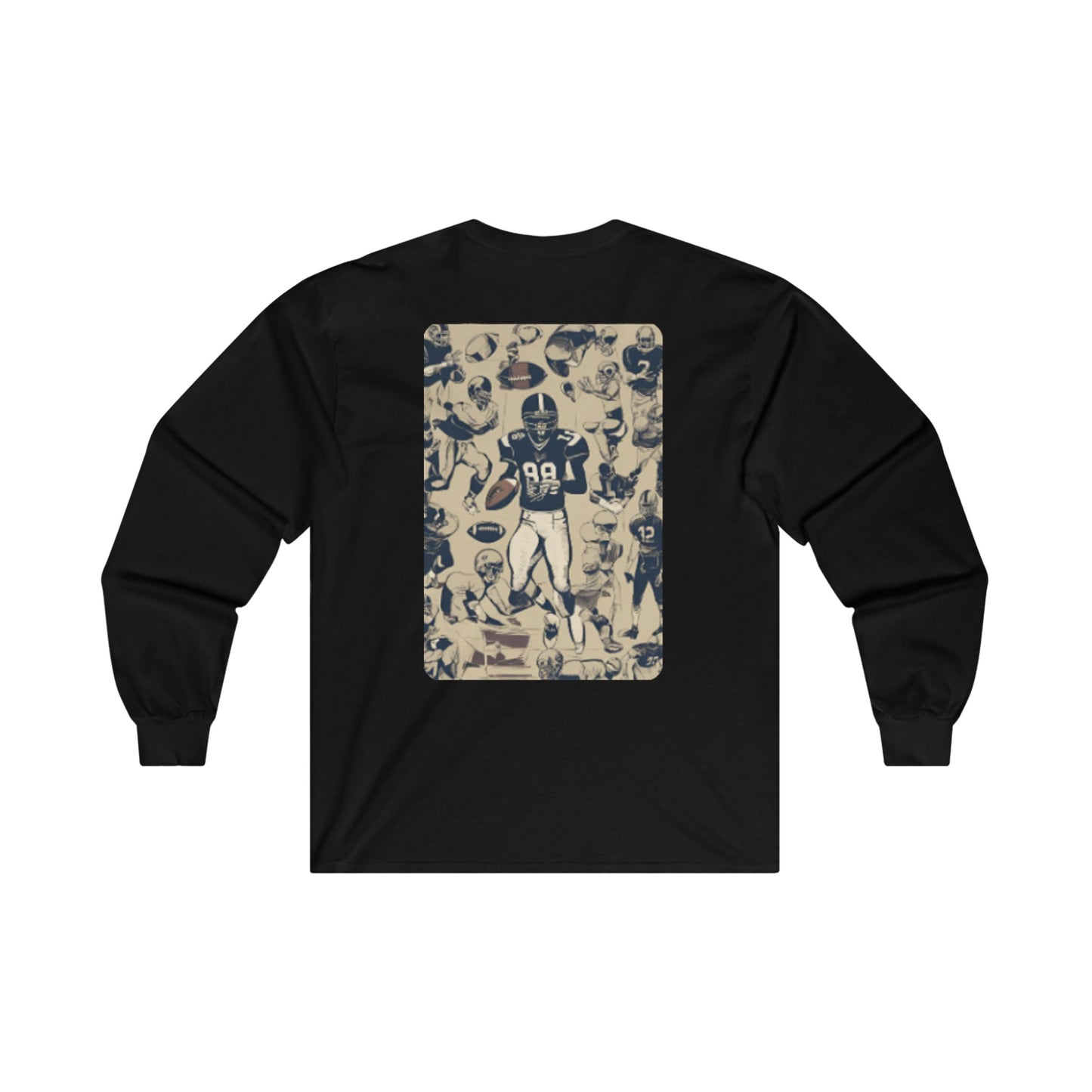American Football Cotton Long Sleeve Tee