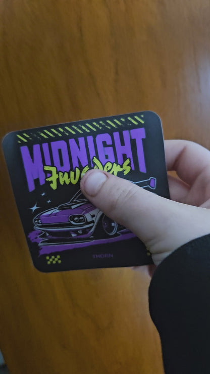 Midnight Invaders Sticker